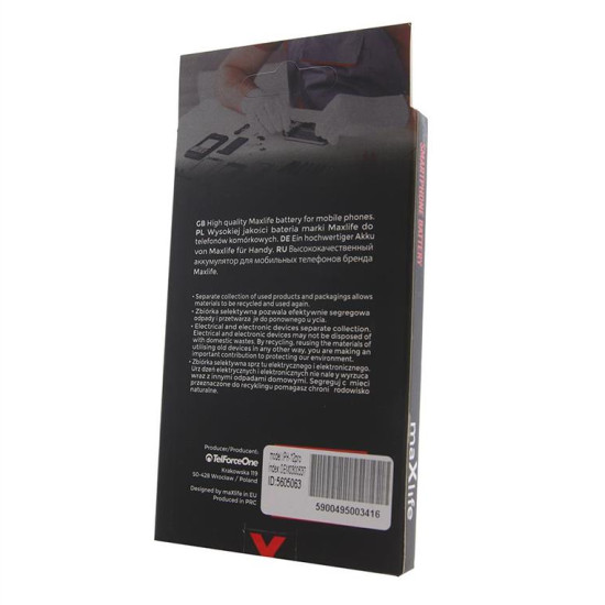 Maxlife battery for iPhone 12 Pro 2775mAh OEM0300537