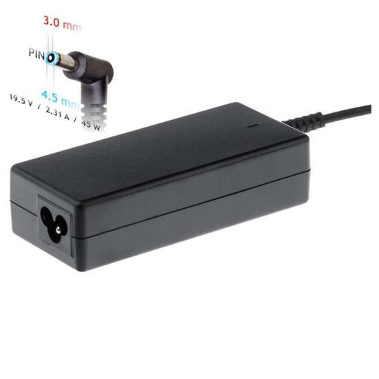 Akyga power supply AK-ND-69 19.5V / 2.31A 45W 4.5 x 3.0 mm + pin HP 1.2m