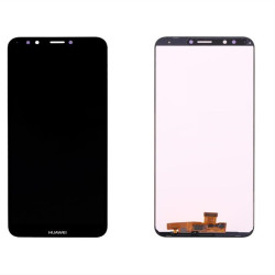 HUAWEI Y7 2018/Y7 PRIME 2018/HONOR 7C ΟΘΟΝΗ + TOUCH SCREEN + LENS BLACK