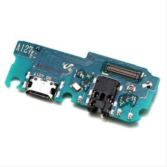 Πλακέτα Samsung A127F Galaxy A12 Nacho με Επαφή Φόρτισης, Επαφή Hands Free & Μικρόφωνο (Original)