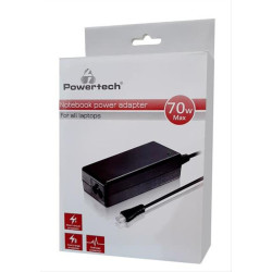POWERTECH Φορτιστής laptop PT-854, Universal, 70W, χωρίς βύσματα, 1.5m PT-854
