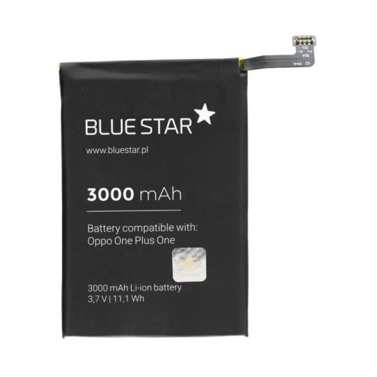 Battery for OnePlus One 3000 mAh Li-Ion Blue Star PREMIUM Battery for OnePlus One 3000 mAh Li-Ion Blue Star PREMIUM