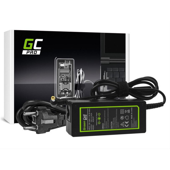 Green Cell PRO Charger AC Adapter for Acer 65W / 19V 3.42A / 5.5mm-1.7mm AD01P Green Cell PRO Charger AC Adapter for Acer 65W / 19V 3.42A / 5.5mm-1.7mm AD01P