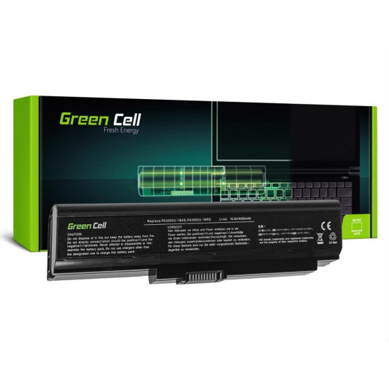 Green Cell Battery for Toshiba Satellite Pro U300 Portege M600 Tecra M8 / 11,1V 4400mAh TS10 Green Cell Battery for Toshiba Satellite Pro U300 Portege M600 Tecra M8 / 11,1V 4400mAh TS10