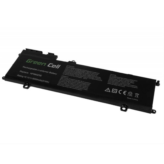 Green Cell Battery for Samsung NP770Z5E NP780Z5E ATIV Book NP870Z5G NP880Z5E / 15,1V 6000mAh SA33 Green Cell Battery for Samsung NP770Z5E NP780Z5E ATIV Book NP870Z5G NP880Z5E / 15,1V 6000mAh SA33