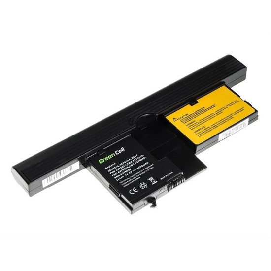 Battery Green Cell Battery for Lenovo ThinkPad Tablet PC X60 X61 X61s X60s / 14,4V 4400mAh LE18