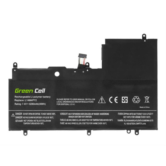 Battery Green Cell L14M4P72 L14S4P72 do Lenovo Yoga 3-1470 700-14ISK LE143