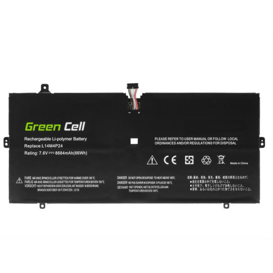 Battery Green Cell L14L4P24 L14M4P24 do Lenovo Yoga 900-13ISK 900-13ISK2 LE135