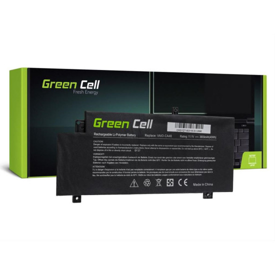 Green Cell Battery for Sony Vaio Fit 15 SVF15A / 11,1V 3600mAh SY27