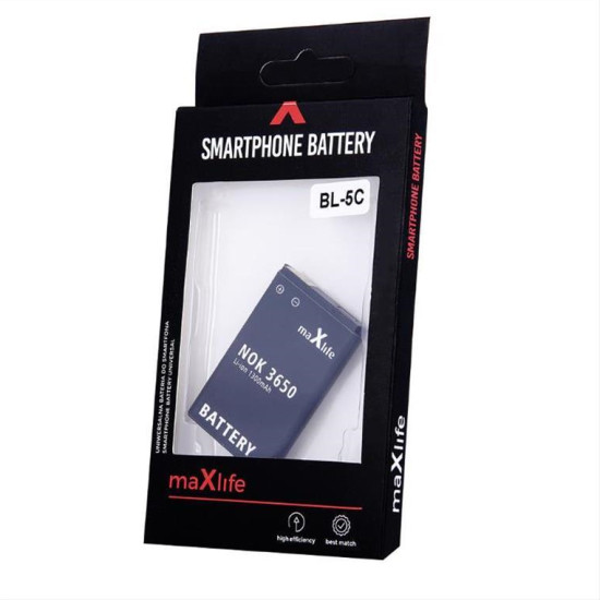 Battery Maxlife for Nokia 3650 / 3110 Classic / E50 / N91 / BL-5C 1300mAh