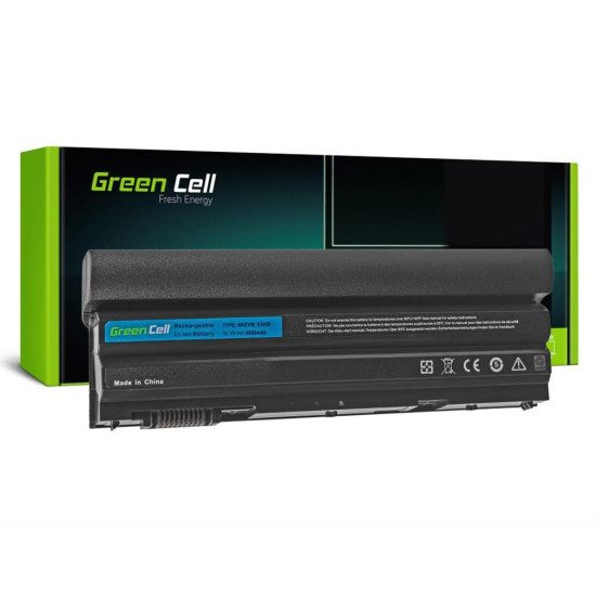 Green Cell Battery for Dell Latitude E5520 E6420 E6520 E6530 (rear) / 11,1V 6600mAh DE56T Green Cell Battery for Dell Latitude E5520 E6420 E6520 E6530 (rear) / 11,1V 6600mAh DE56T