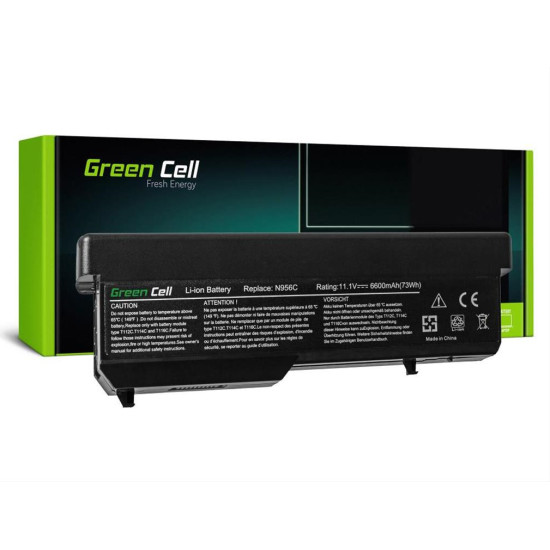 Green Cell Battery for Dell Vostro 1310 1320 1510 1511 1520 2510 / 11,1V 6600mAh DE38