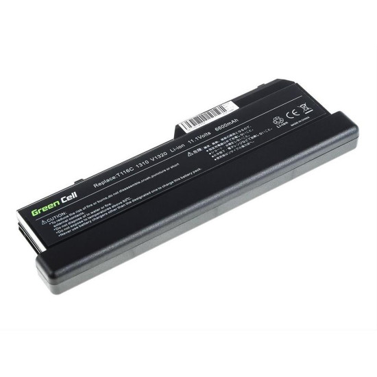 Green Cell Battery for Dell Vostro 1310 1320 1510 1511 1520 2510 / 11,1V 6600mAh DE38