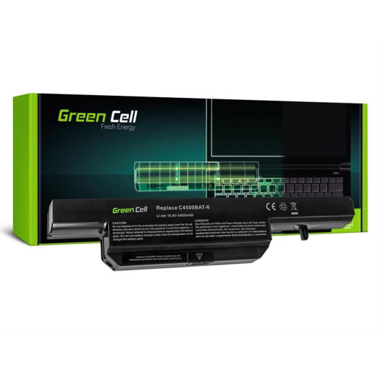 Green Cell Battery for Clevo C4500 C5500 W150 W150ER W170 W170ER W170HR / 11,1V 4400mAh Green Cell Battery for Clevo C4500 C5500 W150 W150ER W170 W170ER W170HR / 11,1V 4400mAh