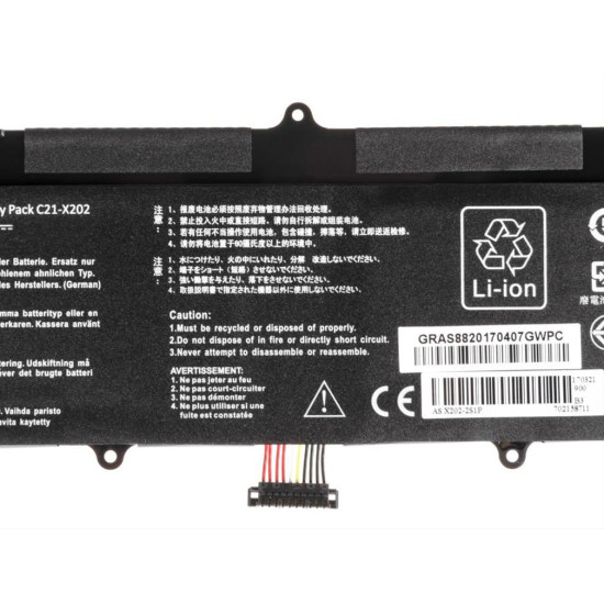Green Cell Battery for Asus VivoBook F202E Q200E S200E X202E / 7,4V 5000mAh AS88 Green Cell Battery for Asus VivoBook F202E Q200E S200E X202E / 7,4V 5000mAh AS88