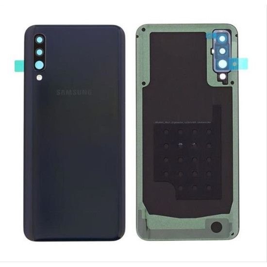 BATTERY COVER HOUSING SAMSUNG A505 GALAXY A50 BLACK GH82-19229A ORIGINAL SERVICE PACK