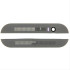 Για HTC ONE M8 - Replacement Front Top Bottom Plate Case Decal With Camera Lens - Silver