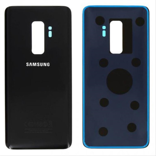 Για Samsung S9 Plus Glass Battery Cover With Adhesive Black Για Samsung S9 Plus Glass Battery Cover With Adhesive Black