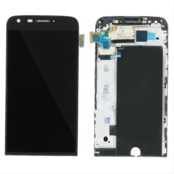 Για LG G5 LCD + TOUCH PAD COMPLETE BLACK WITH FRAME