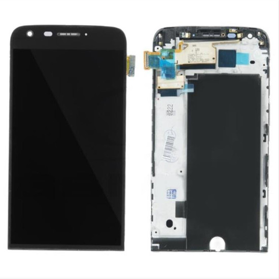 Για LG G5 LCD + TOUCH PAD COMPLETE BLACK WITH FRAME