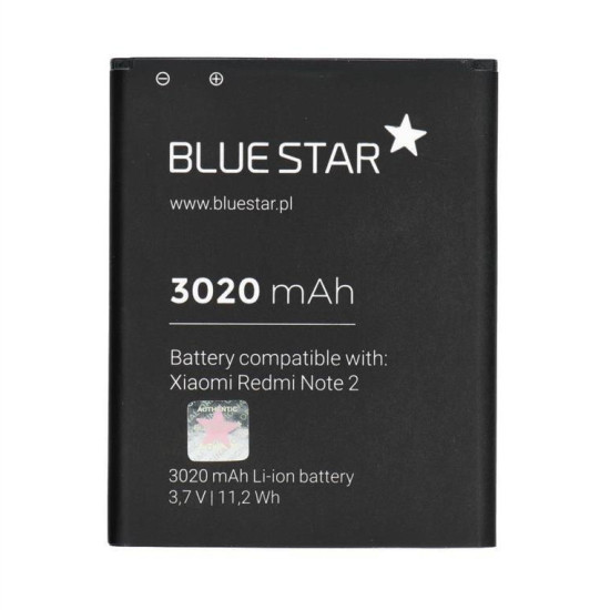 Συμβατή XIAOMI Redmi Note 2 3020 mAh Li-Ion Blue Star (BS-BM45)