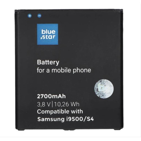 Blue Star Battery for Samsung Galaxy S4 (I9500) 2700 mAh Li-Ion PREMIUM BS-EB-B600BE