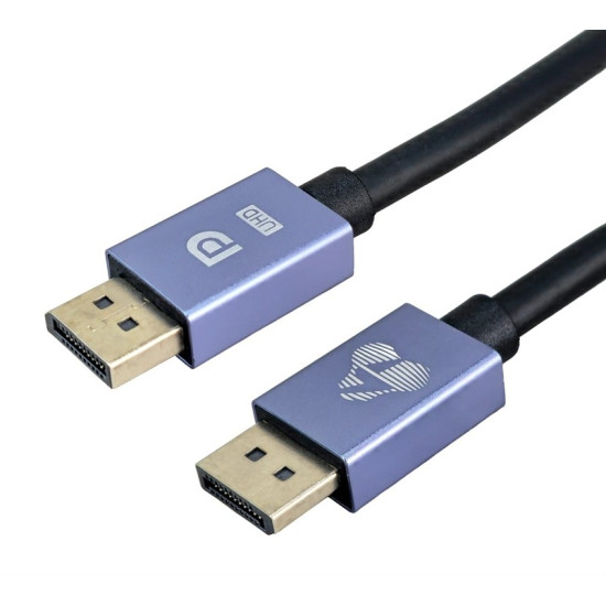 POWERTECH καλώδιο DisplayPort CAB-DP074, 8K/60Hz, 48 Gbps, 3m, μαύρο