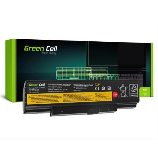 Green Cell Battery for Lenovo ThinkPad Edge E550 E550c E555 E560 E565 / 11,1V 4400mAh LE80