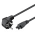 POWERTECH καλώδιο τροφοδοσίας CAB-P035, copper, 3x 0.5mm, 1.5m, μαύρο