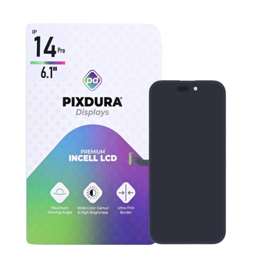 PIXDURA For Apple iPhone 14 Pro Display And Digitizer In-Cell Premium (IC Removable) (120Hz)