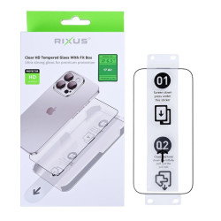 Rixus Clear HD Tempered Glass With Fit Box For Apple iPhone 17 Air