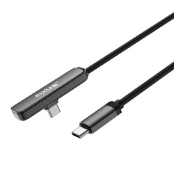 Rixus RXUC11 USB-C To USB-C Cable Angled With Stand 100W Rixus RXUC11 USB-C To USB-C Cable Angled With Stand 100W