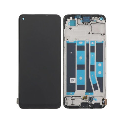 Oppo A78 4G Display And Digitizer With Frame Mist Black OEM
