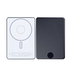 For Apple iPhone Ultra Thin Battery Pack Magnetic Charging 15W 5000mAh Black