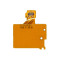 For NintendoSwitch Micro SD Card Reader Port Orange OEM