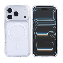 Rixus Anti-Burst Case MagSafe For Apple iPhone 17 Pro,18 Pro Transparent