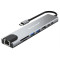 POWERTECH docking station PT-1536,8 θυρών,USB-C,100Mbps
