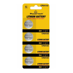 POWERTECH μπαταρία λιθίου PT-1210, CR2032, 3V, 4τμχ